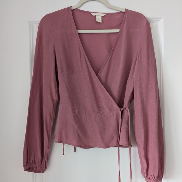 Pink H&M wrap top - Picture 1 of 4